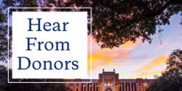 Rice donors share how the Legacy IRA Act benefits them and the university!